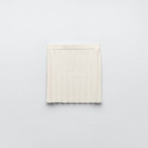 ZARA CHENILLE KNIT MINI SKIRT - Picture 2 of 7